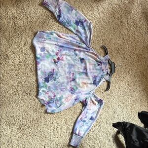 Torrid Multicolor Floral Cold Shoulder Top